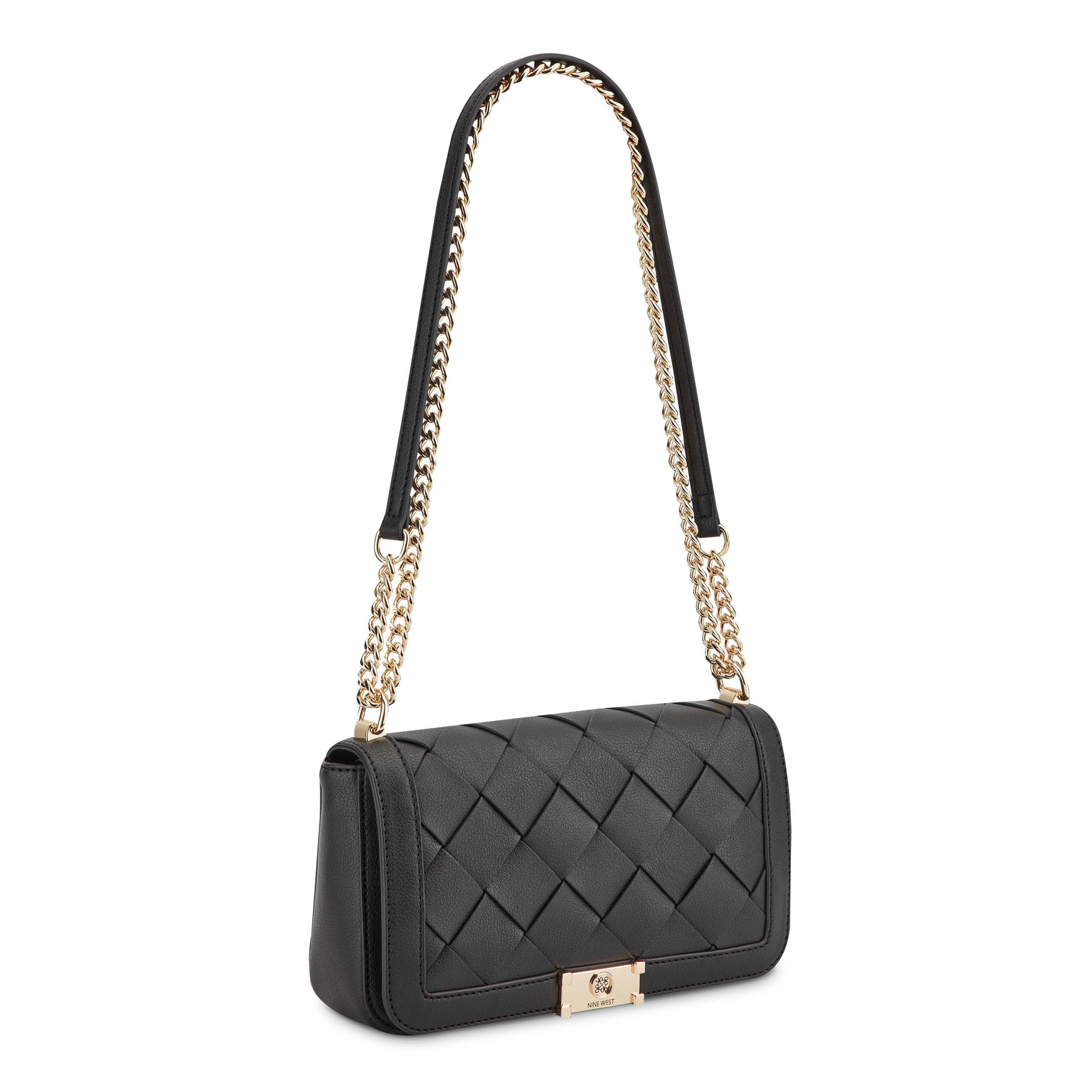 Mylah Woven Flap Chain Convertible Crossbody